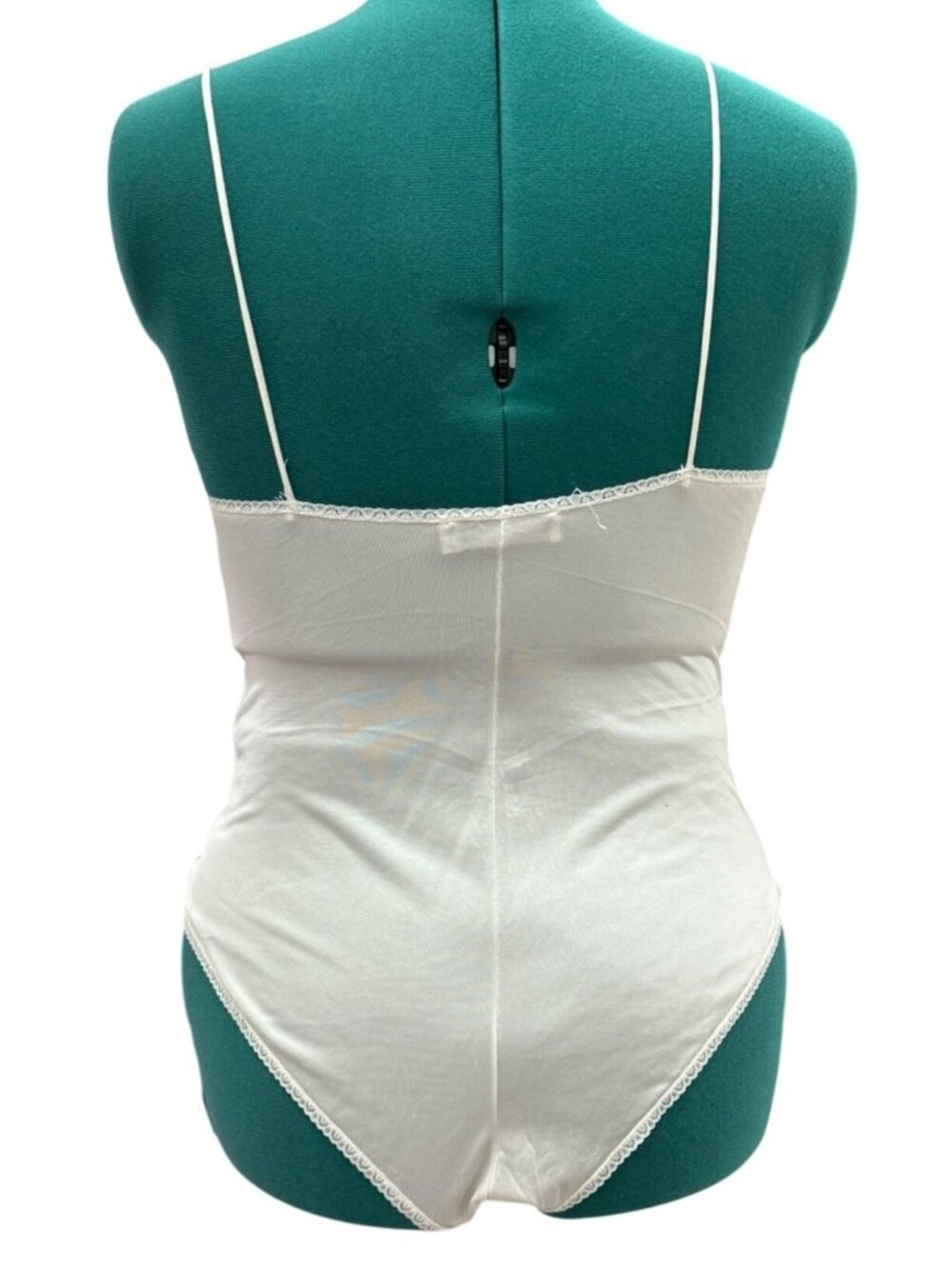 Vintage Slip Interludes by CIRA White Lace Satin Teddy Bodysuit Lingerie Medium - Picture 5 of 16